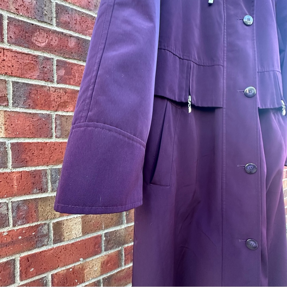 Fleet Street Trench Coat Full Length Maxi Outerwear Detach Liner Cape Hood 10 - Picture 8 of 17